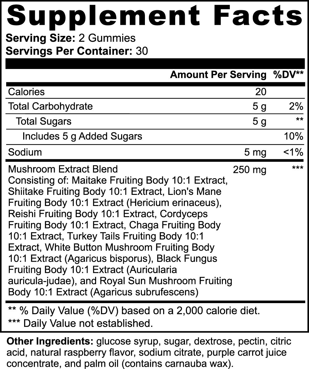 Mood Enhancer Mushroom Gummies